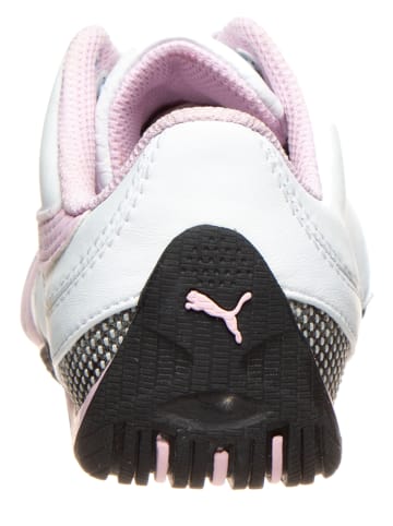 Puma Leder-Sneakers "Drift Cat III" in Weiß/ Rosa