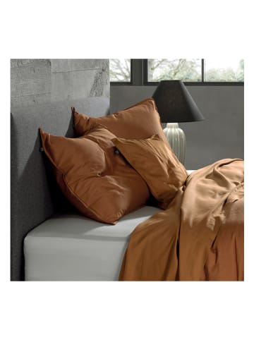 Zo!Home 2er-Set: Satin-Kissenbezüge "Satinado" in Hellbraun