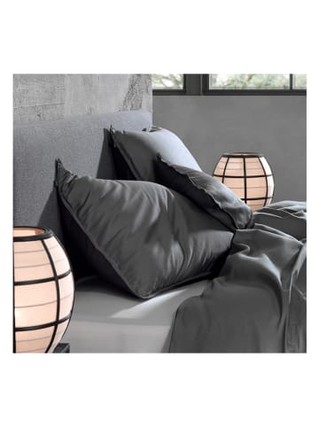 Zo!Home 2er-Set: Satin-Kissenbezüge "Satinado" in Anthrazit