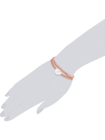 Perldesse Rosévergulde armband met parel