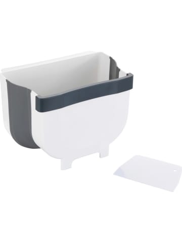 Wenko Deur-afvalemmer "Fago" wit/grijs - 5 l