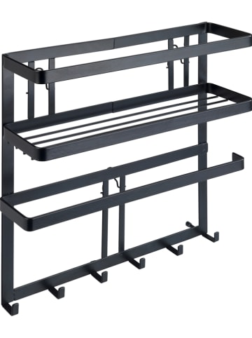 Wenko Küchenregal in Schwarz - (B)30 x (H)33 x (T)9 cm