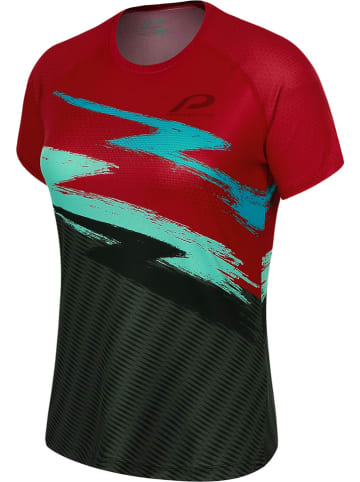 Protective Fietsshirt "P-On" rood/donkergroen