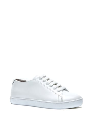 Comfortfusse Leder-Sneakers in Weiß