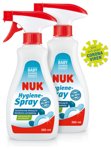 NUK 2er-Set: Hygiene-Spray - 2x 380 ml