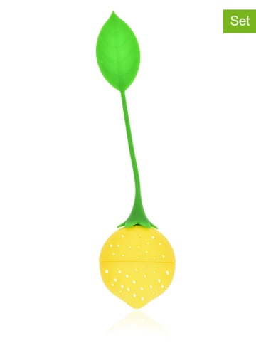 DUKA Zaparzacz (2 szt.) w kolorze zielono-żółtym - (S)5 x (W)19 x (G)2 cm