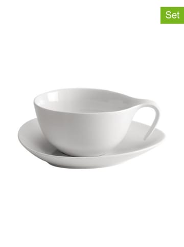 DUKA Filiżanki ( 2 szt.) w kolorze białym do herbaty - 300 ml