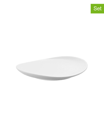 DUKA Talerz (2 szt.) w kolorze białym - (S)15 x (G)13 cm