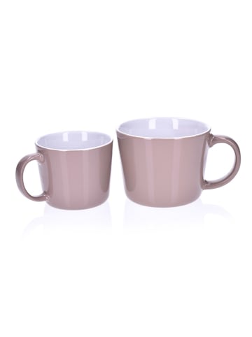 DUKA 2-delige set: bekers beige - 375 ml