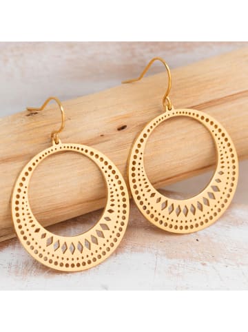 LA CHIQUITA Pozłacane kolczyki