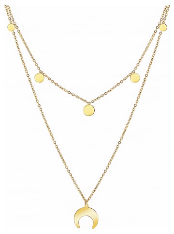 LA CHIQUITA Vergulde ketting met sierelementen - (L)38 cm