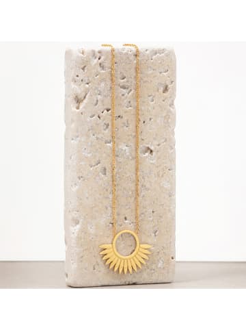 MENTHE À L'O Vergold. Halskette mit Schmuckelement - (L)40 cm
