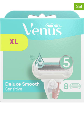 Gillette Venus 8er-Set: Rasierklingen "Venus Deluxe Smooth Sensitive" in Weiß