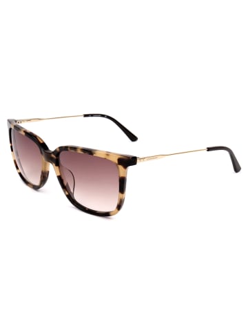 Calvin Klein Damskie okulary przeciwsłoneczne w kolorze złoto-brązowo-jasnoróżowym