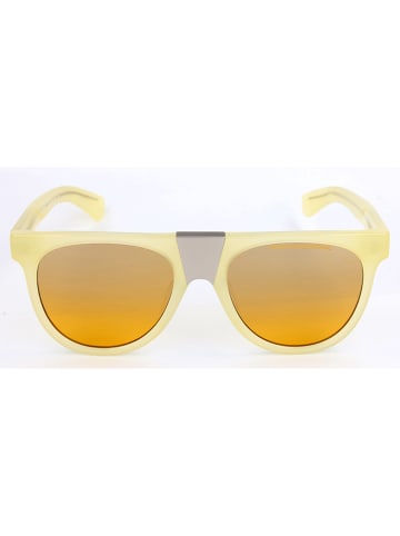 Calvin Klein Damskie okulary przeciwsłoneczne w kolorze żółtym