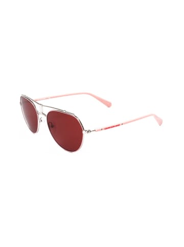 Calvin Klein Damskie okulary przeciwsłoneczne w kolorze czerwono-srebrno-jasnoróżowym