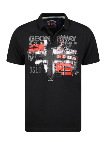 Geographical Norway Poloshirt "Ketchup" in Schwarz