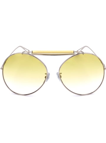 Max Mara Damen-Sonnenbrille in Silber/ Gelb