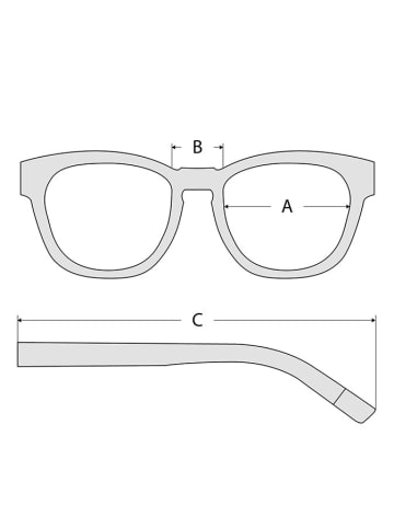 Furla Damskie okulary przeciwsłoneczne w kolorze złoto-błękitnym