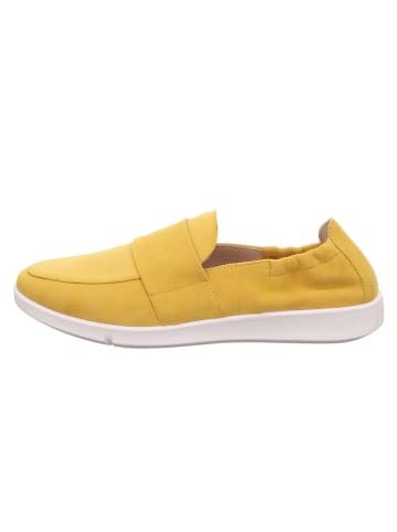 Legero Skórzane slippersy "Lucca" w kolorze żółtym