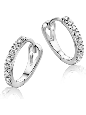 Diamant Exquis Witgouden creolen met diamanten