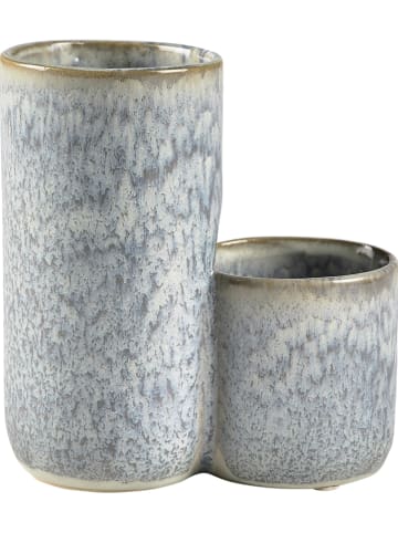 Villa Collection Aufbewahrungsgefäß in Grau - (B)12,5 x (H)14 x (T)7 cm