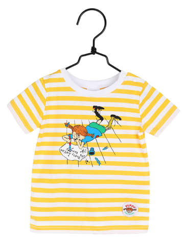 Pippi T-shirt w kolorze żółtym ze wzorem