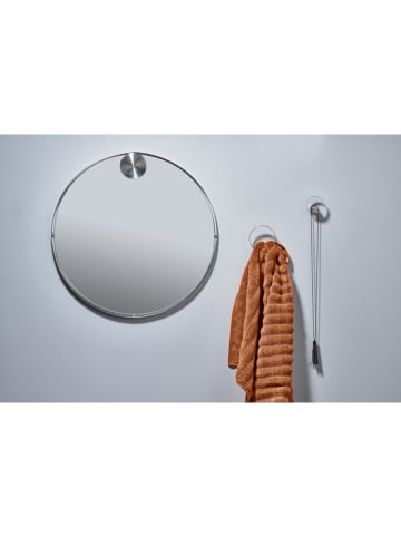 Zone Denmark Lustro ścienne "Hooked on Ring" w kolorze srebrnym - Ø 50 cm