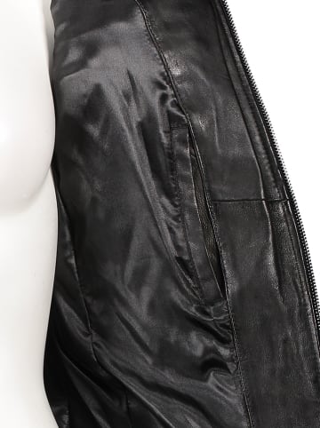 7eleven Lederjacke in Schwarz