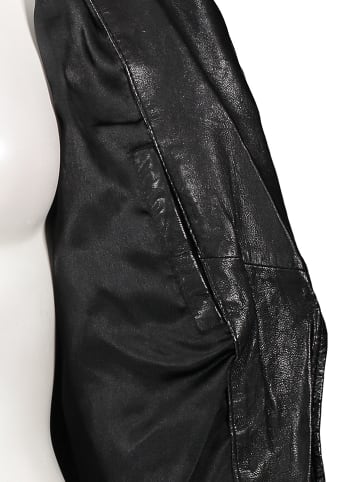 Buffalo Lederjacke in Schwarz