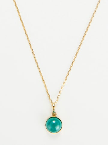 DIAMANTA Gold-Halskette "Just Round" mit Anhänger - (L)42 cm