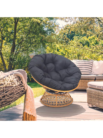 Garden Spirit Outdoor-Sessel "Cancun" in Schwarz - (B)96 x (H)77 x (T)86 cm