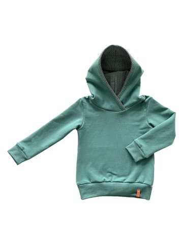 LiVi Hoodie "Smaragd stripes" in Grün