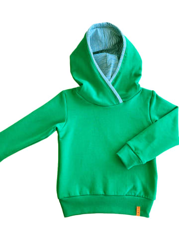 LiVi Hoodie "Smaragd stripes" in Grün