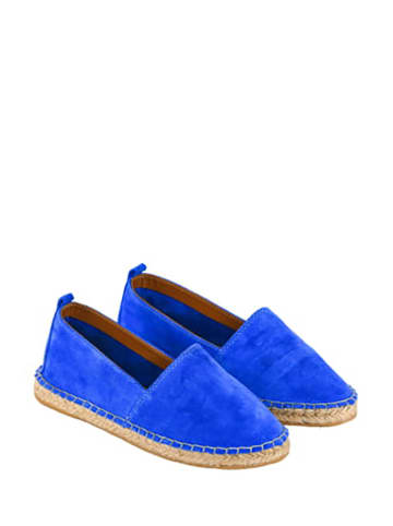 Cotto Leren espadrilles blauw