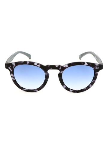 adidas Okulary przeciwsłoneczne unisex w kolorze czarno-szaro-błękitnym