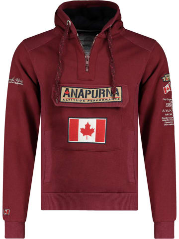 ANAPURNA Sweatshirt "Gymana" in Bordeaux