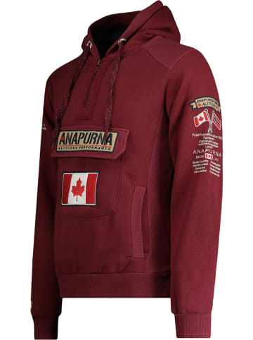 ANAPURNA Sweatshirt "Gymana" roodbruin