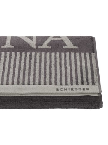 Schiesser Saunatuch "Rom" in Anthrazit