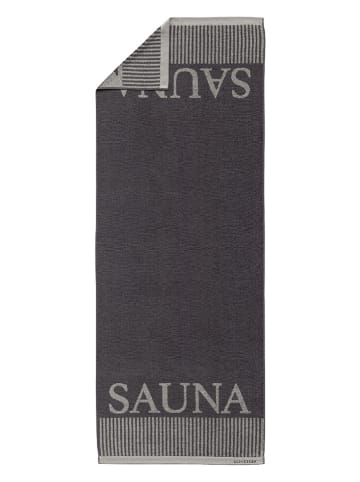 Schiesser Saunatuch "Rom" in Anthrazit