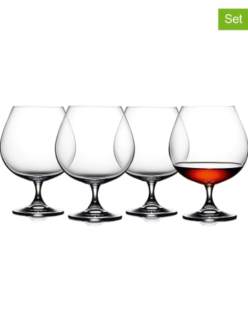 Lyngby Glas 4er-Set: Cognacgläser "Juvel" - 690 ml