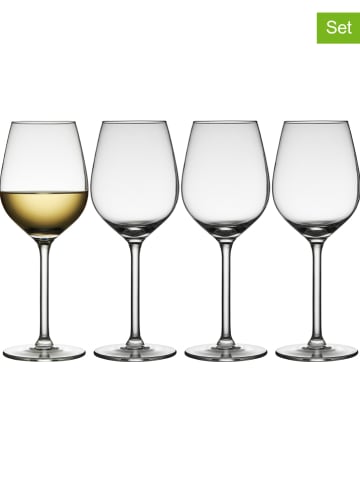Lyngby Glas 4er-Set: Weißweingläser "Juvel" - 380 ml
