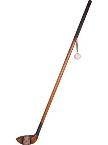 Anticline Dekoracyjna figurka "Club de golf" w kolorze jasnobrązowym - 14 x 101 cm