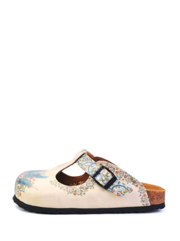 Calceo Clogs beige/meerkleurig