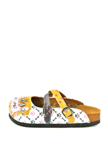 Calceo Clogs geel/meerkleurig