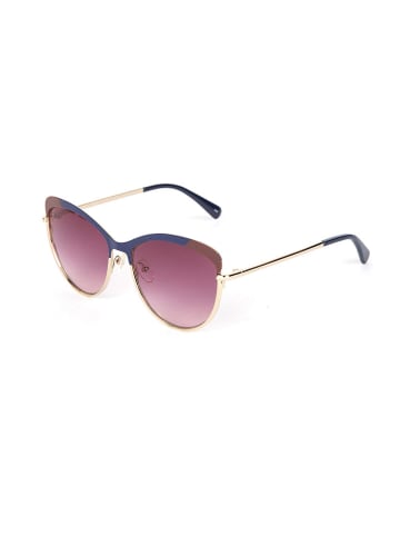Longchamp Damen-Sonnenbrille in Gold/ Blau
