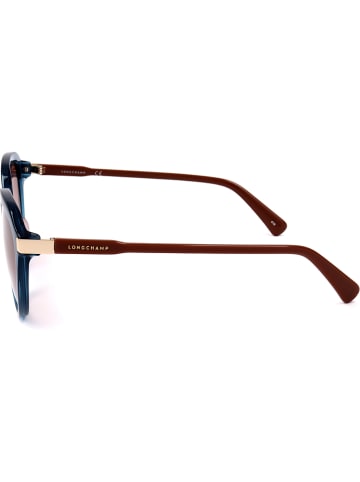 Longchamp Damen-Sonnenbrille in Blau/ Braun