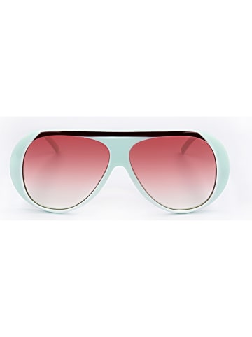 Longchamp Damen-Sonnenbrille in Türkis/ Rot