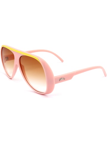 Longchamp Damskie okulary przeciwsłoneczne w kolorze różowo-żółto-jasnobrązowym