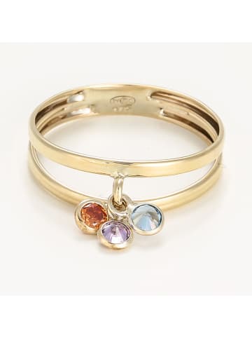 OR ÉCLAT Gold-Ring "Pierettes de couleurs" mit Edelsteinen